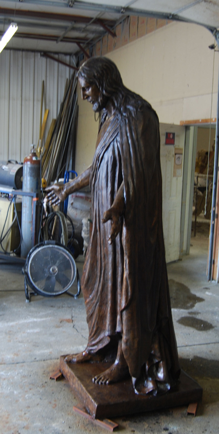 Bronze Christ statue 2