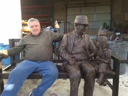 dr. Dohner Bronze Monument statue Sculptor Stan Watts