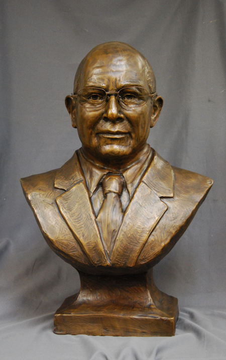 Herb bust statue