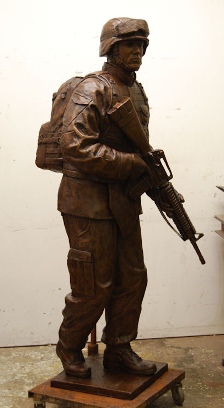 Marine Soldier statue Bronze Marine monument 2