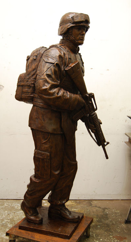 Marine Soldier statue Bronze Marine monument 4