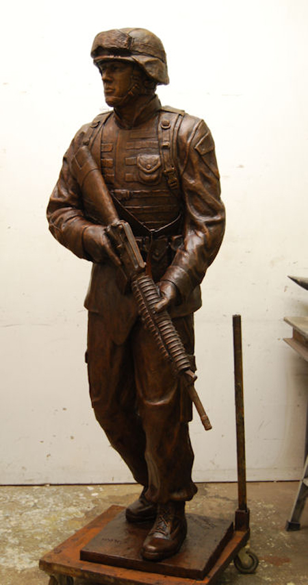 Marine Soldier statue Bronze Marine monument 6