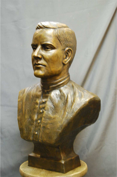 Michael J McGivney Bronze Bust statue 3