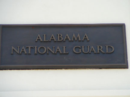Alabama National Guard plaque