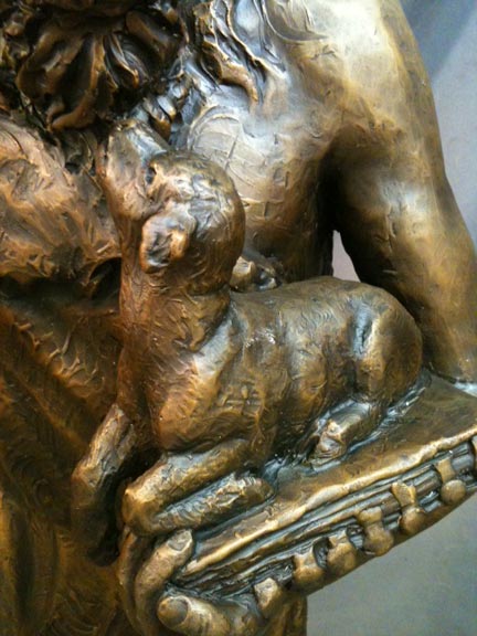 Saint John the Baptist bronze statue 8