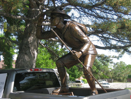 Boy Scout statue