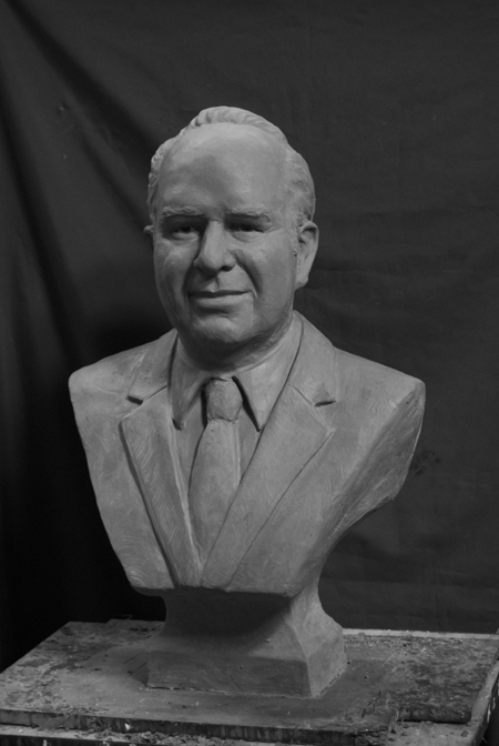 Sousa clay bust 3