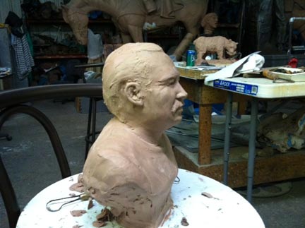 Tom Dolosky bronze bust statue 4