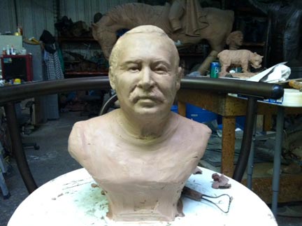 Tom Dolosky bronze bust statue 3